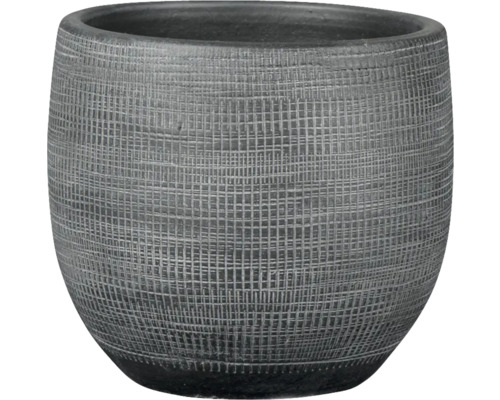 Blumentopf Passion for Pottery Steinzeug Ø 48 cm 48 x 48 x 45 cm schwarz