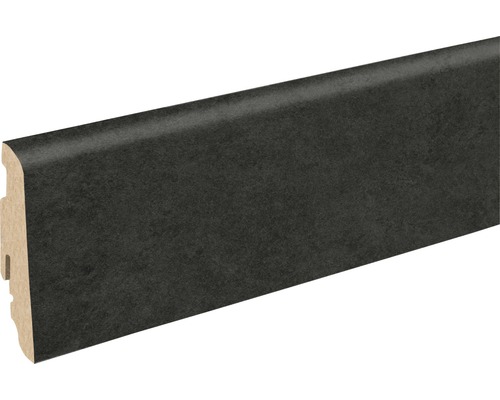 SKANDOR Sockelleiste Fliese schwarz FOWA768 FU60L 2400 x 58 x 19 mm