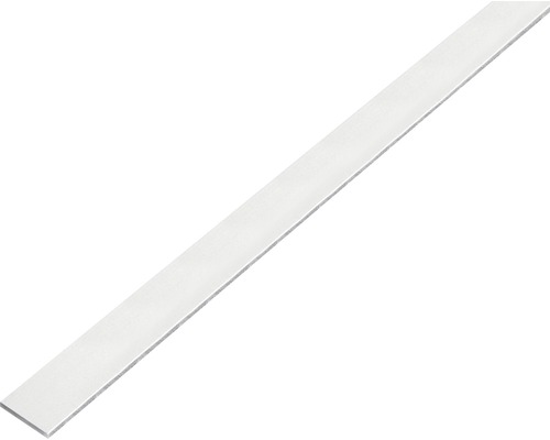 ALBERTS Flachstange Aluminium kugelgestrahlt silber selbstklebend 25 x 2 mm 1 m