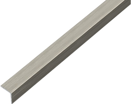 ALBERTS Winkelprofil Alu edelstahldesign dunkel selbstklebend 20 x 20 x 1 mm 1 m
