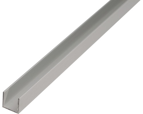 U-Profil Aluminium silber eloxiert 15 x 10 x 1,5 mm 2,6 m