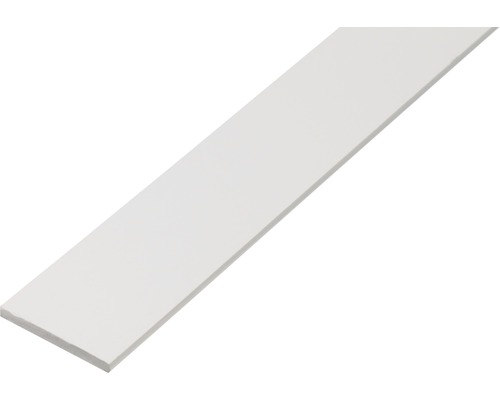 Flachstange PVC weiss 20 x 2 mm 2,6 m