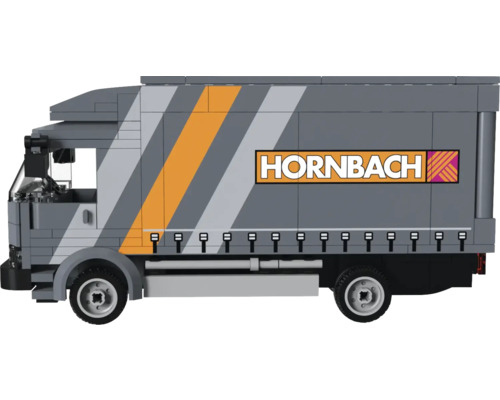HORNBACH Brick Set Delivery Truck Lieferwagen LKW Klemmbausteine 183x70x89 mm
