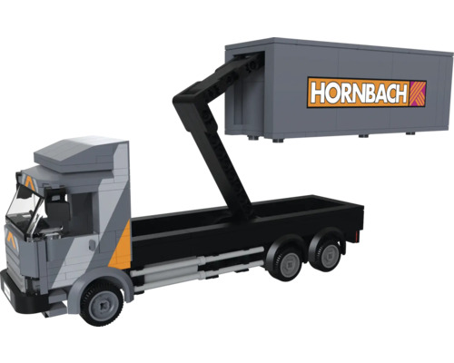 HORNBACH Brick Set Container Transport Truck LKW Klemmbausteine 213x70x93 mm