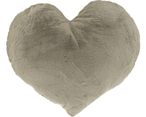 Dekokissen Herz braun 60x10 cm