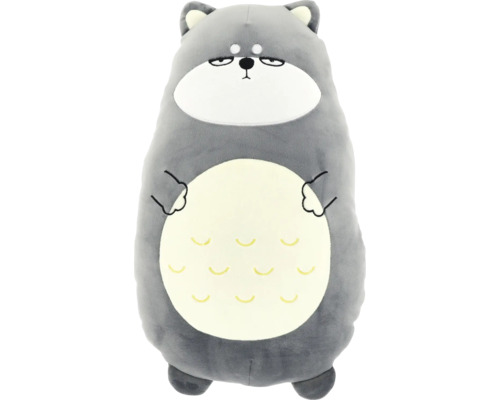 Dekokissen grumpy Katze grau 25x15 cm