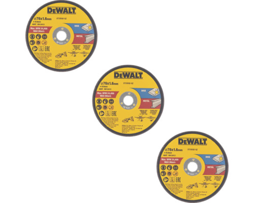 DeWalt Trennscheibe DT20592-QZ 76 x 1,6 x 9,5 mm Inox/Metall