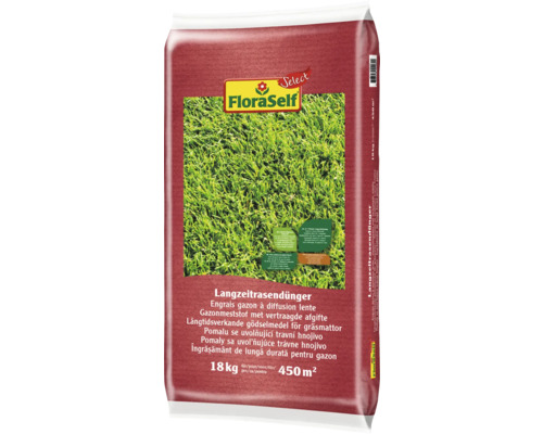 Langzeit-Rasendünger FloraSelf Select 18 kg / 450 m² mineralischer Dünger