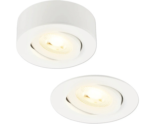 Ein-/Aufbauleuchte 1 x LED 4,9 W weiss