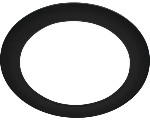 Einbauleuchte starr 1 x LED 12 W Ø 22 cm schwarz