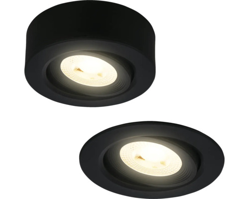 Ein-/Aufbauleuchte 1 x LED 4,9 W schwarz