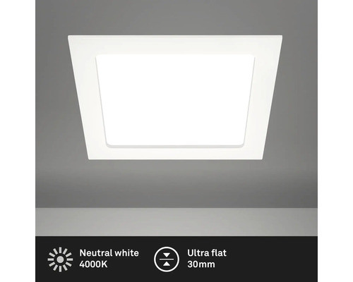 Einbauleuchte Ultra flat 1 x LED 12 W weiss