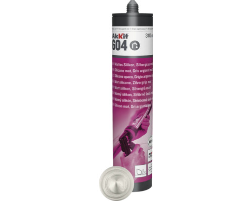 Akkit 604 Sanitär Silikon silbergrau matt 310 ml