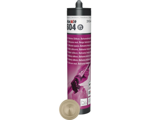 Akkit 604 Sanitär Silikon bahamabeige matt 310 ml