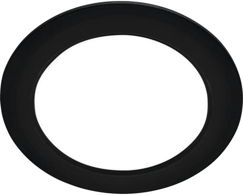 Einbauleuchte starr 1 x LED 12 W Ø 17 cm schwarz