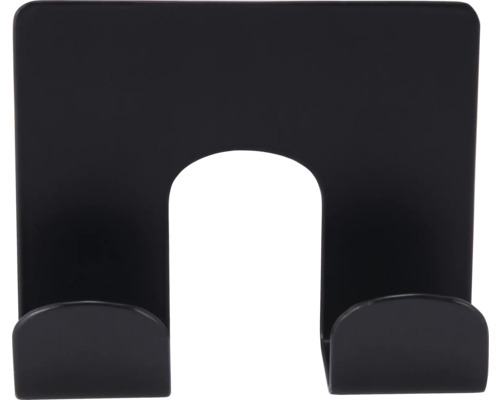form&style Doppelklebehaken OLI schwarz matt mit 3M Klebepad