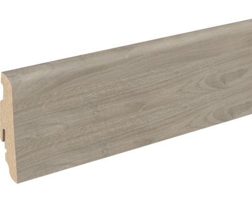 Sockelleiste FU60L Eiche Polargrau 2400 x 58 x 19 mm