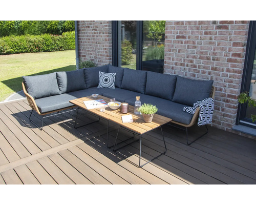 Gartenmöbelset Loungeset bellavista - Home&Garden® 5 -Sitzer Holz Stahl anthrazit