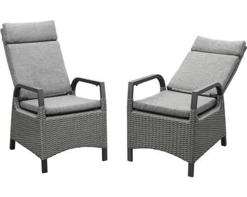 bellavista® Sessel 2er Set Sydney Polyrattan/Alu