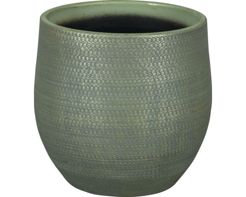 Blumentopf Passion for Pottery Boaz Steinzeug Ø 24 cm H 22 cm grün