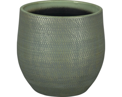 Blumentopf Passion for Pottery Boaz Steinzeug Ø 16 cm H 14 cm grün