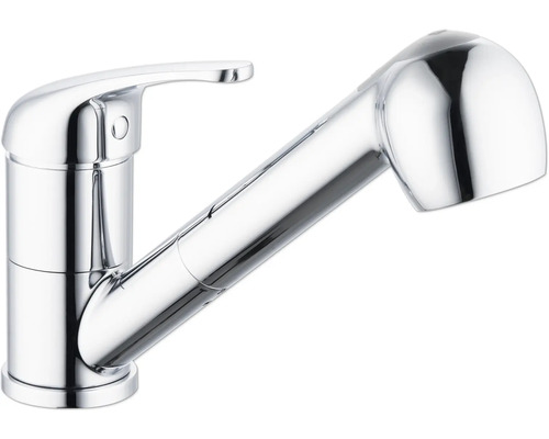 SERIES Küchenarmatur Niederdruck mit Brause AIN chrom glänzend