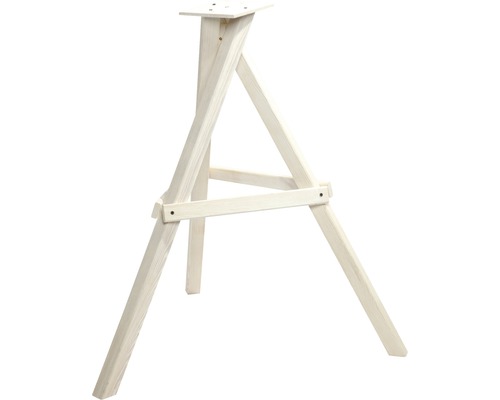 Vogelhausständer dreibeinig 60x60x90 cm weiss lasiert