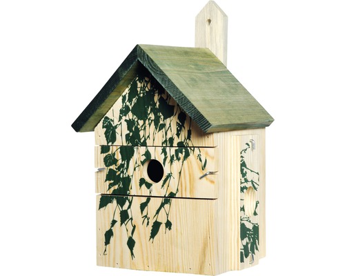 Nistkasten mit Camouflage-Design 17.5x17x33 cm Birke