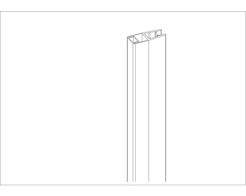 Aurlane Magnetleiste 90° / 6mm Glas AURL391