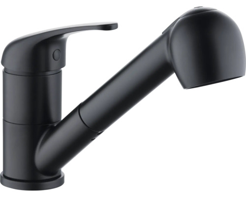 SERIES Küchenarmatur mit Handbrause AIN schwarz matt