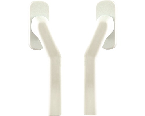 Schiebetürgriff gekröpft weiss (Pack=2 Stück)