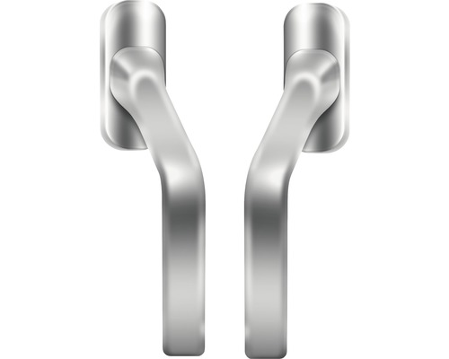 Schiebetürgriff gekröpft silber (Pack=2 Stück)