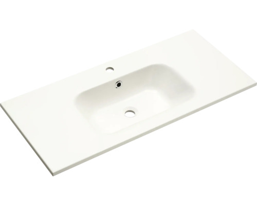 Möbel-Waschtisch Pelipal 101 cm Mineralmarmor weiß 980.761108