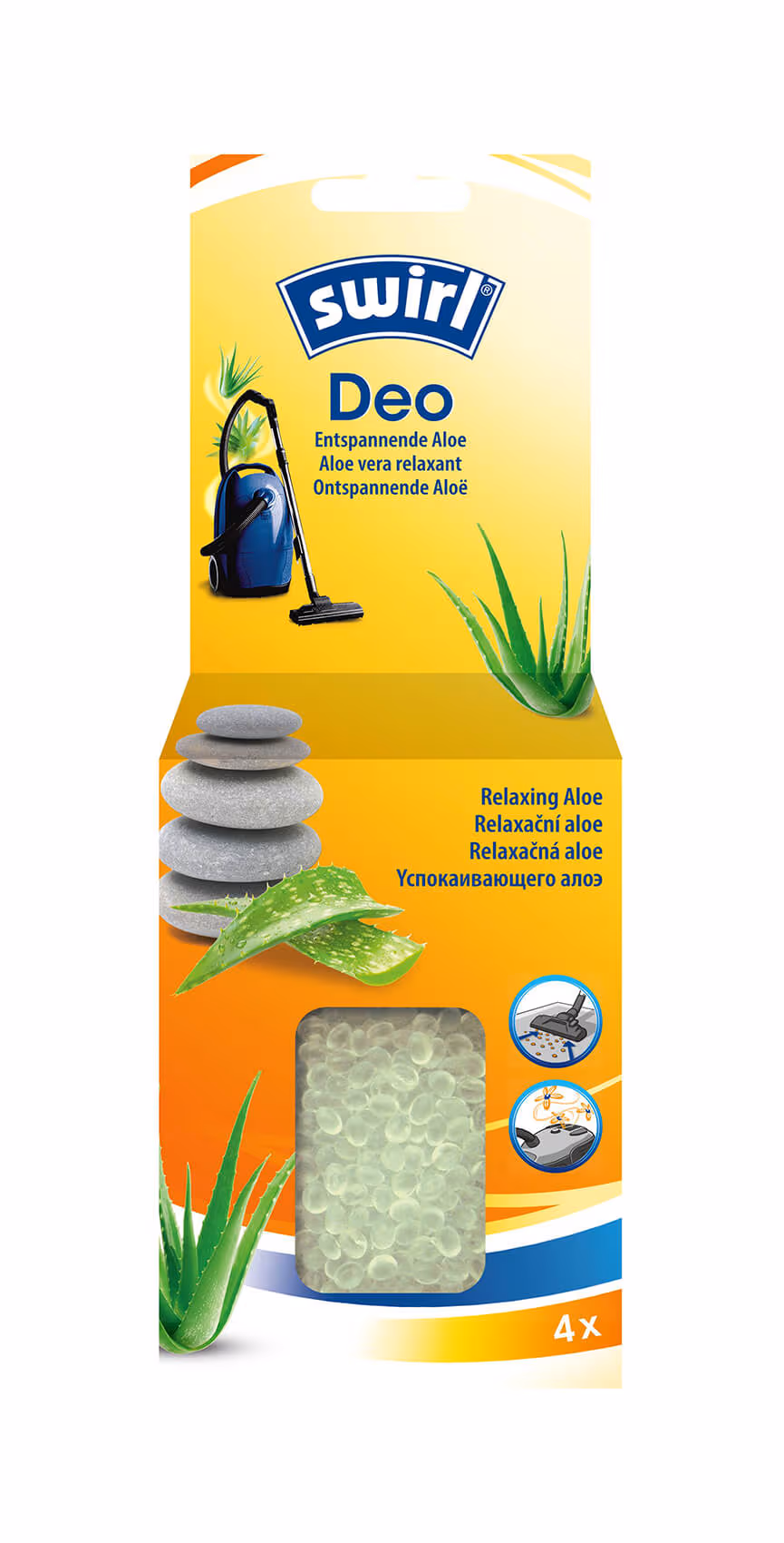 Swirl Staubsauger Deo-Perlen Aloe 4erPack
