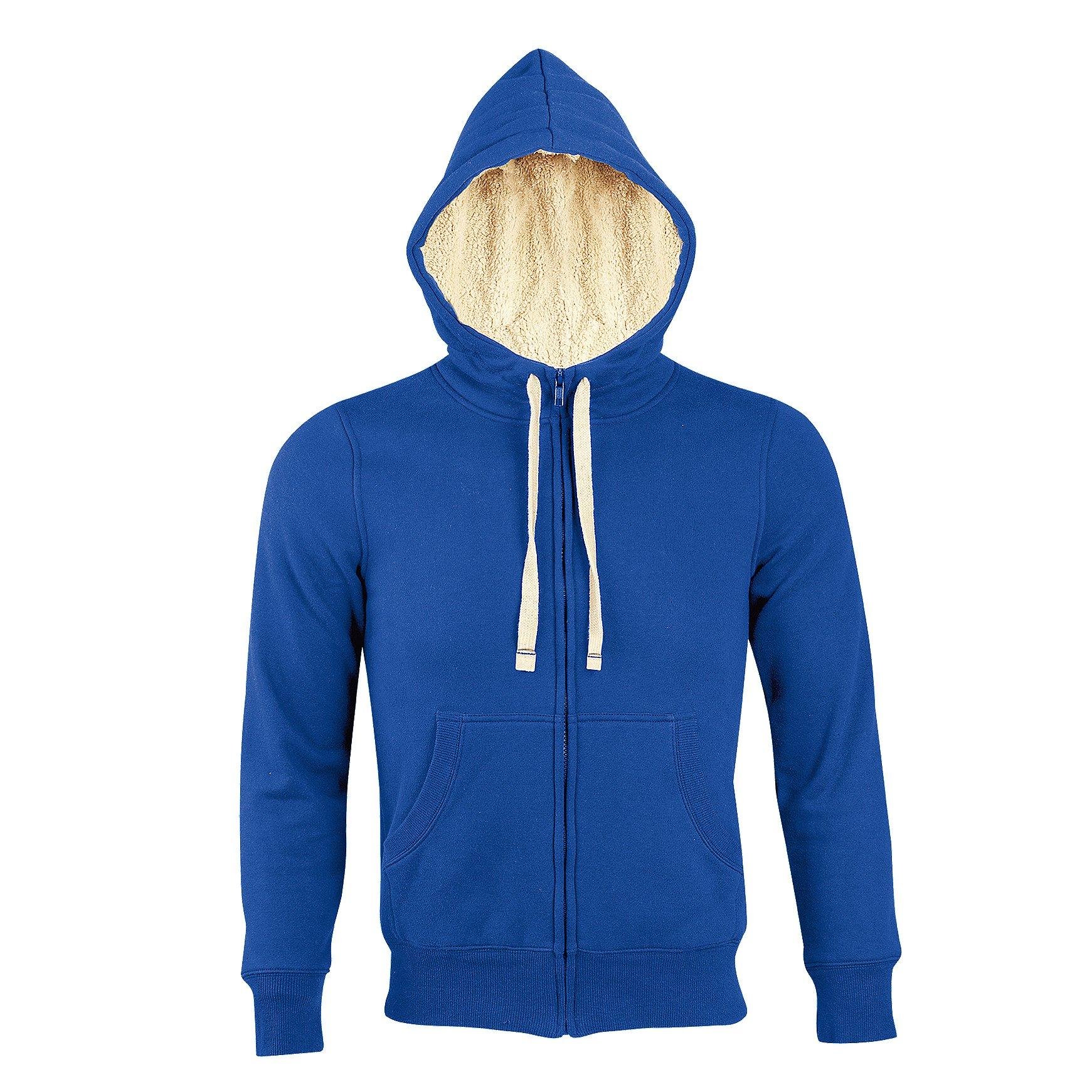 Sherpa Kapuzenjacke KapuzenSweatshirt mit Reißverschluss