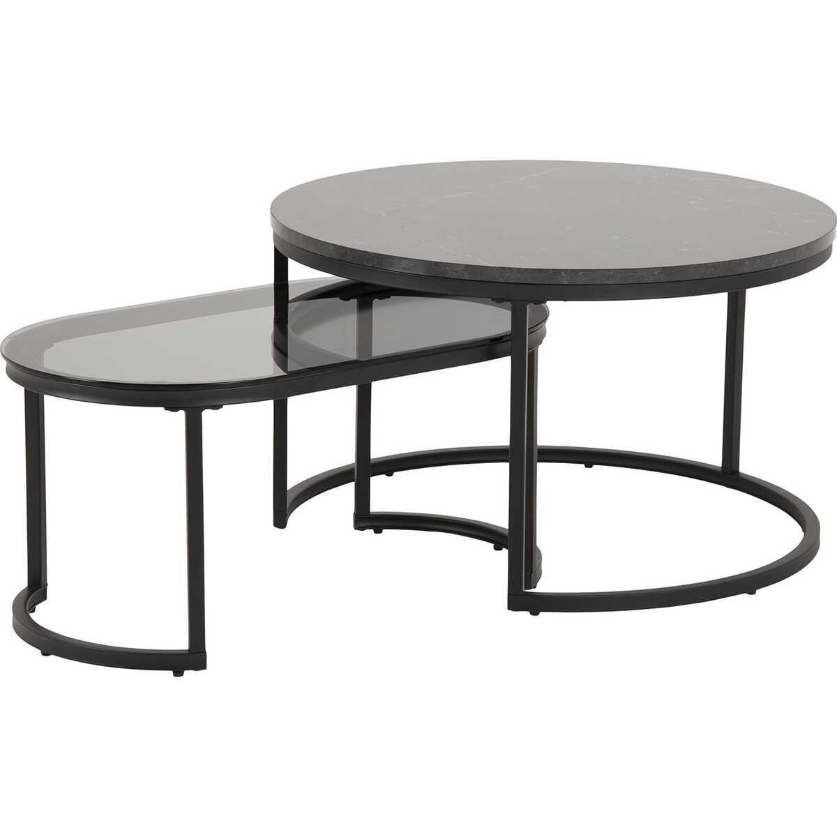 Couchtischsatz matt 70x42 (2er-Set)
