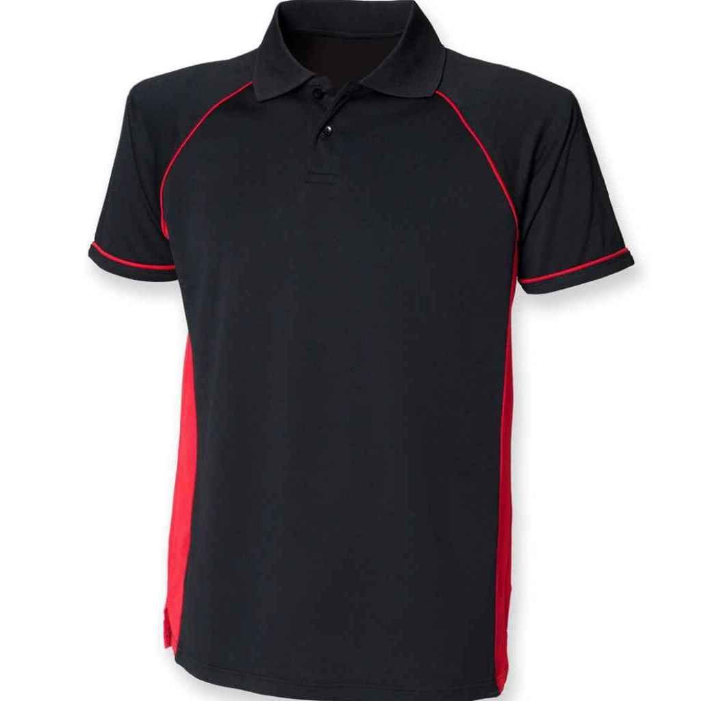 Poloshirt Kontrasteinsatz