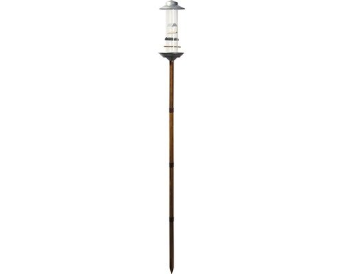 Futtersäule XXL mit Ständer 16,5x16,5x138 cm silber