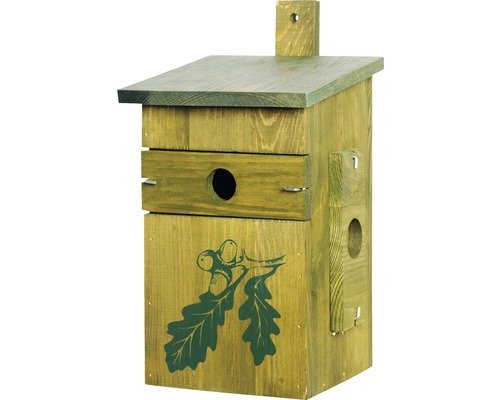 Nistkasten mit Camouflage-Design 18.5x20x32 cm Eiche