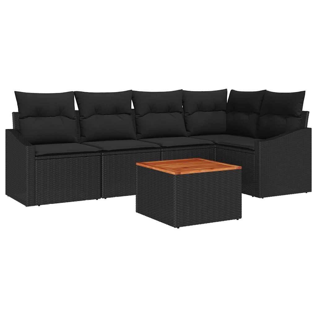 Gartensofa-set poly-rattan