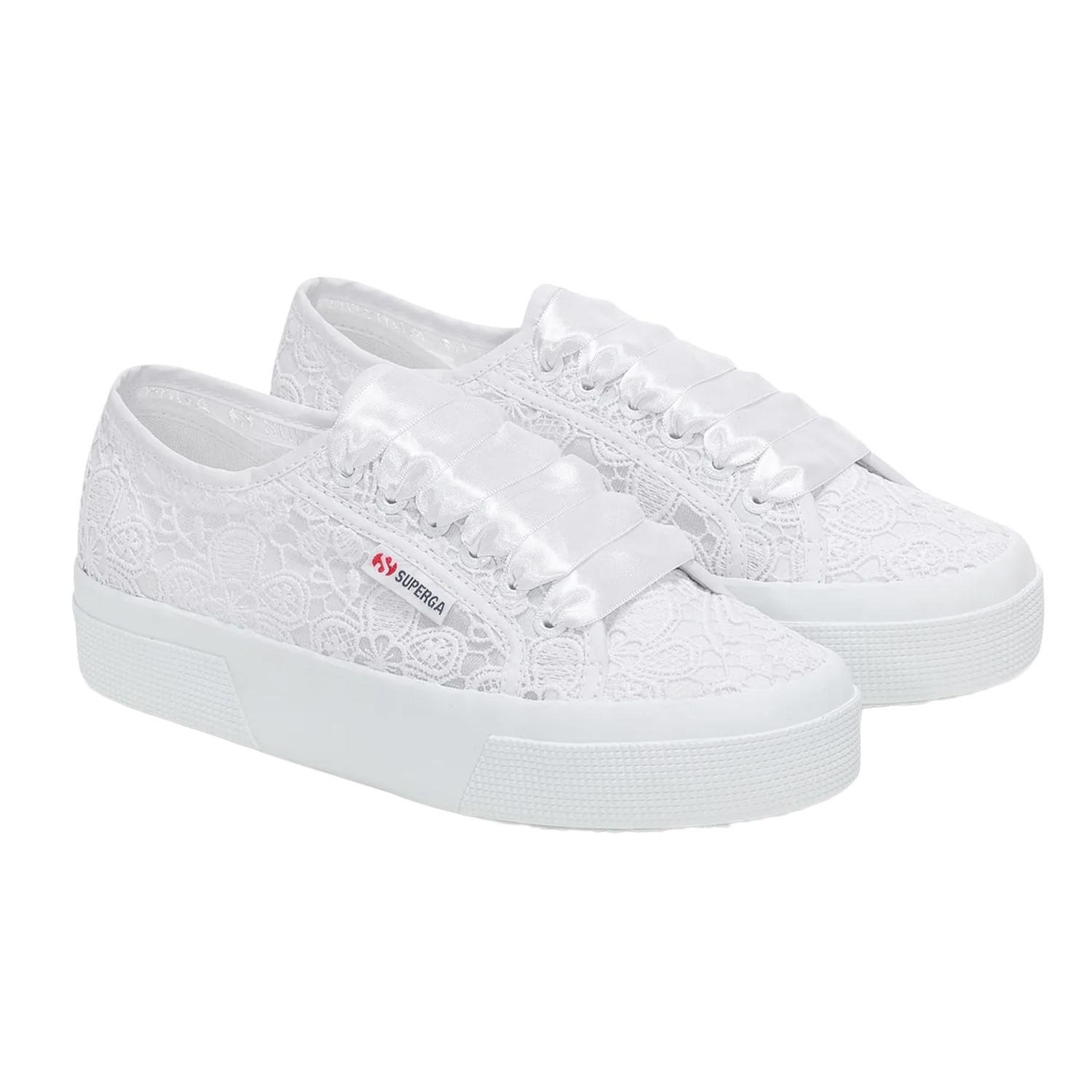 Sneaker 2740, Blumen, Makramee