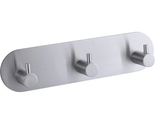 form&style Hakenleiste zum kleben 3-fach rund edelstahl