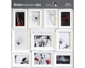 Bilderrahmen Set weiss 6x 10x15 cm 4x 13x18 cm