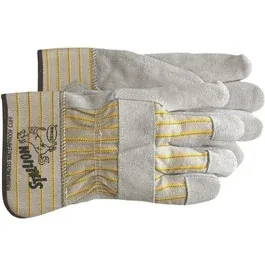 Boss Stallion Driver Gloves Gray/Yellow L
