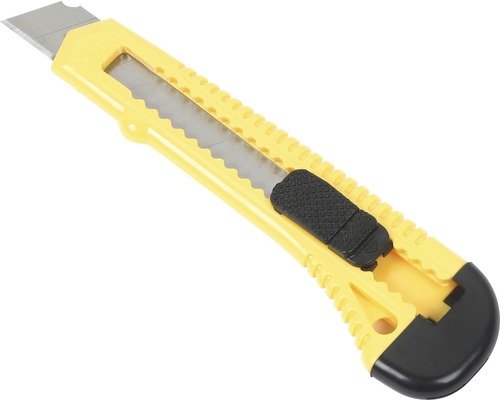 Universalmesser Kunststoff 18mm, gelb