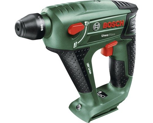 Bosch Akku-Bohrhammer Uneo Maxx ohne Akku und Ladegerät inklusive Rundschaftadapter