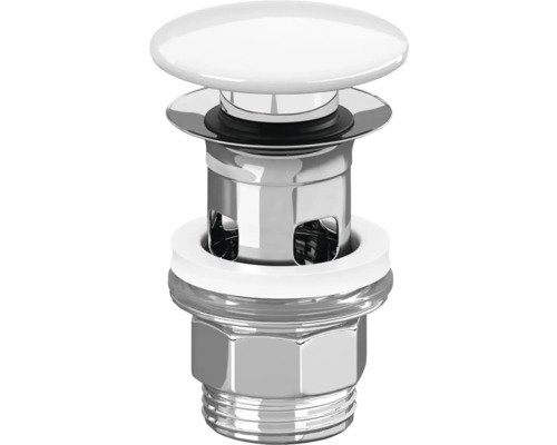 Push-Open Ventil Villeroy & Boch 1 1/4" Metall/Keramik Weiss 8L033401