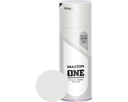 Maston Sprühlack ONE seidenmatt RAL 9002 grauweiss 400 ml