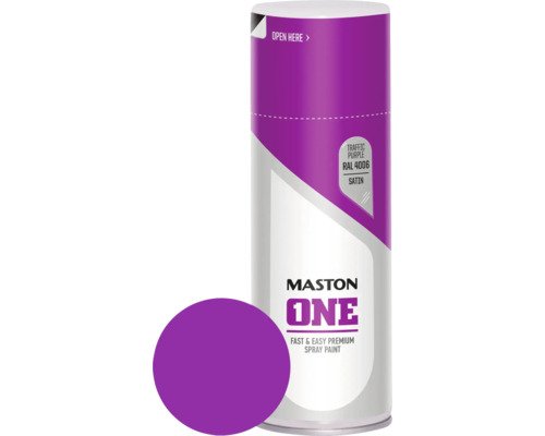 Maston Sprühlack ONE seidenmatt RAL 4006 verkehrspupur 400 ml
