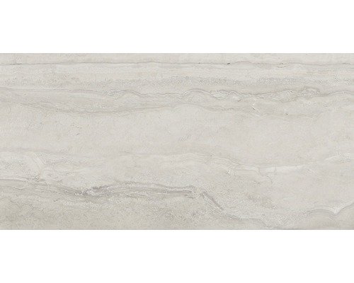 Wand- und Bodenfliese Memento Travertino grey lappato 59x118 cm